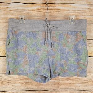 Prana Cozy Up Heather Gray Montage Shorts Size XL